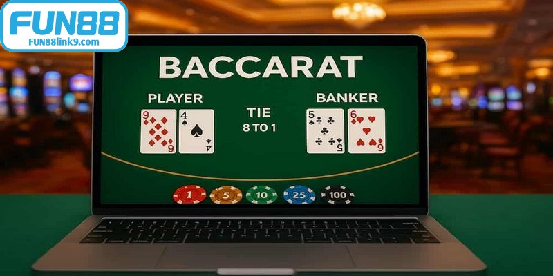 Cược cơ bản với các cửa Player, Banker, Tie