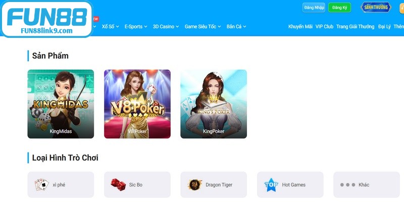 Link Vào FUN88 An Toàn Và Cách Lấy Link Uy Tín Nhất 18 Các sản phẩm trò chơi nổi bật tại FUN88 là gì